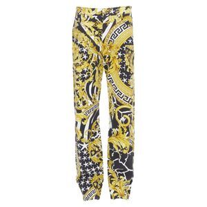 Versace Savage Barocco Medusa stud jeans